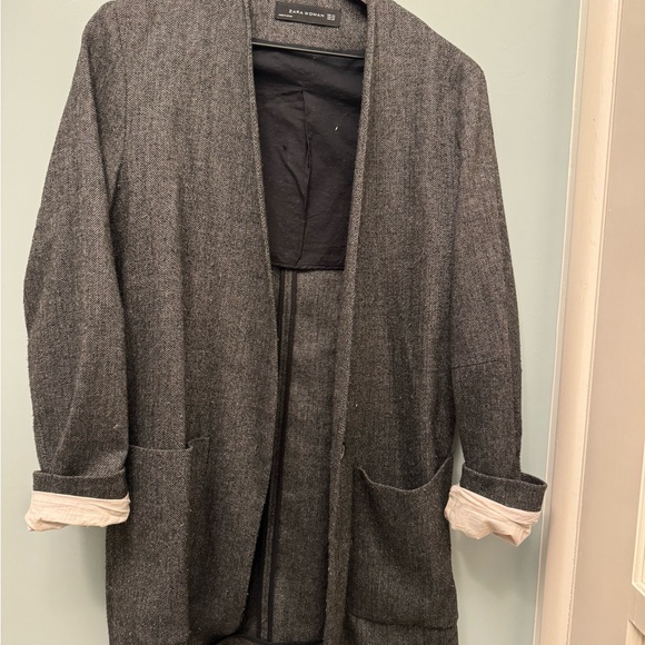 Women's Gray Jacket Blazer - Picture 3 of 4
